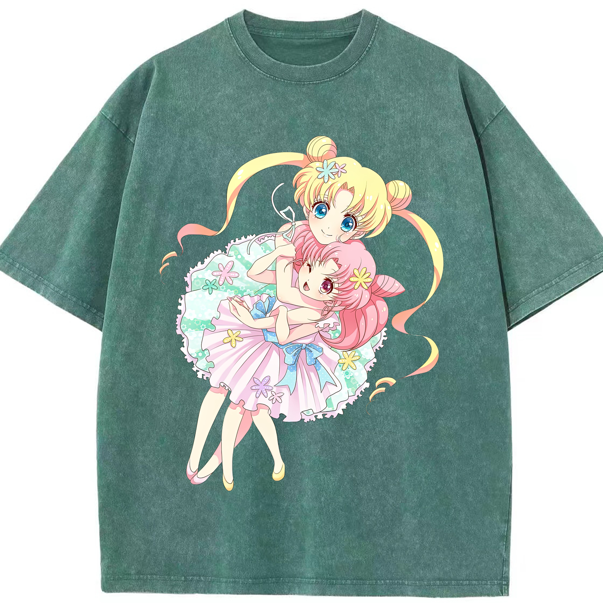 （画像用） 美少女戦士セーラームーン 愛野 美奈子 あいの みなこ Sailor Moon Aino Minako 綿100% ヴィンテージ風 半袖Tシャツ（フロントプリント）